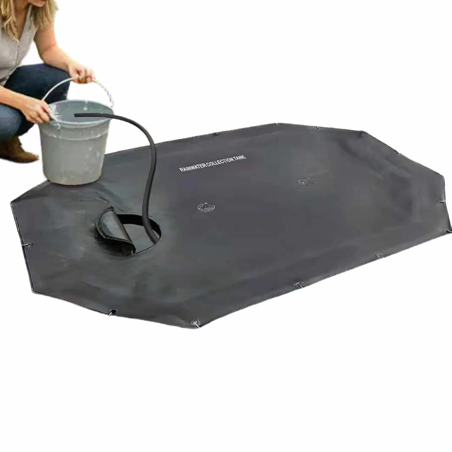 Recolección de Agua Pluvial Almacenamiento Subterráneo de Agua Pluvial | Colector de Elevada Capacidad para Agua para Jardín Exterior Patio Trasero Césped Terraza Entrada de Automóviles Riego Pasa