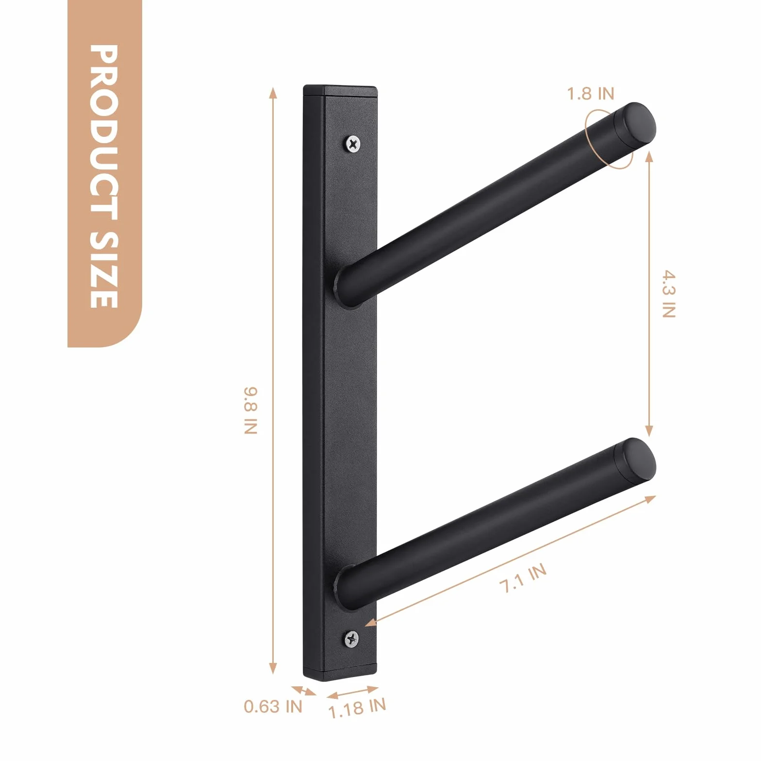 Soporte de Pared para Monopatín, Snowboard y Longboard - Bijun