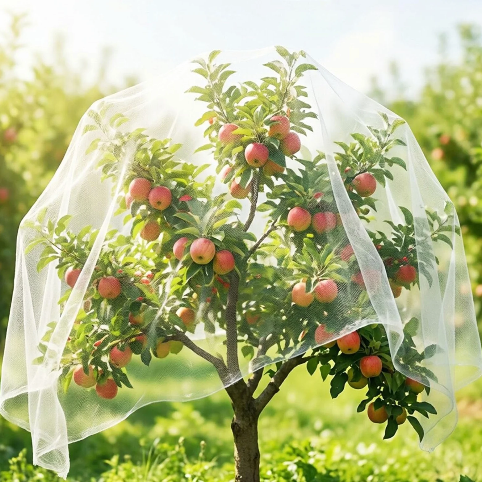 Red Antipajaros Red Anti Pájaros para Plantas y Árboles Frutales, Malla Fina de Jardín de 2,5 cm para Mantener Alejados a los Pájaros(23x32ft(7x10m))