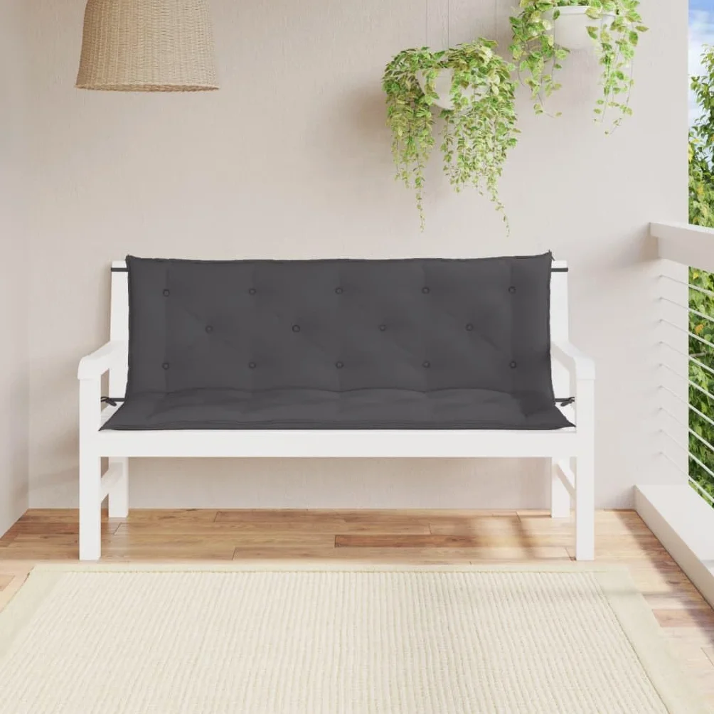 vidaXL Cojín para balancín de tela gris antracita 150 cm