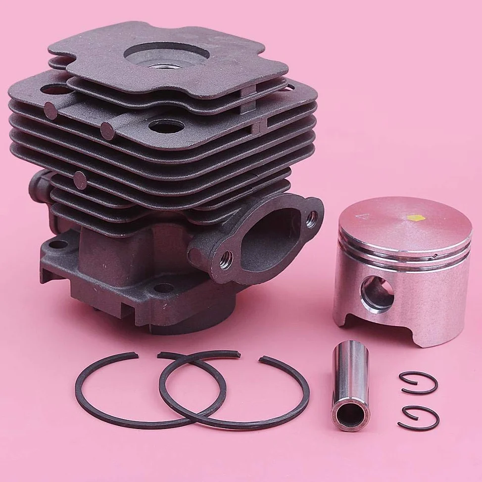 BAIJAC Kit de piñón de Anillo de pistón de Cilindro de 45 mm for el Kit de circlips for OLeo-Mac 753 753T EFCO 8530 Reemplazo de motosierras 61112035b, 6111 2035b