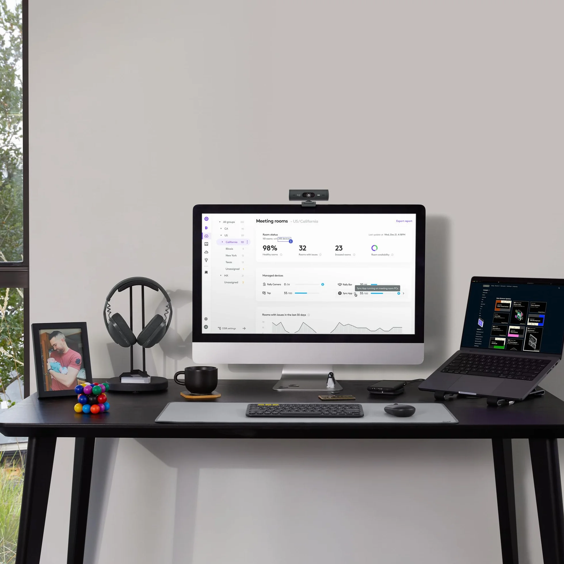 Logitech Studio Series Alfombrilla de Ratón Grande Gris