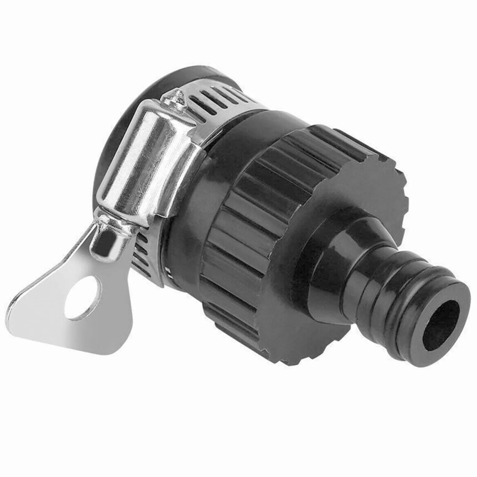 Adaptador de conector de grifo de jardín, para grifos mezcladores de cocina de interior de acero inoxidable y plástico a manguera de jardín de entre 18 y 24 mm