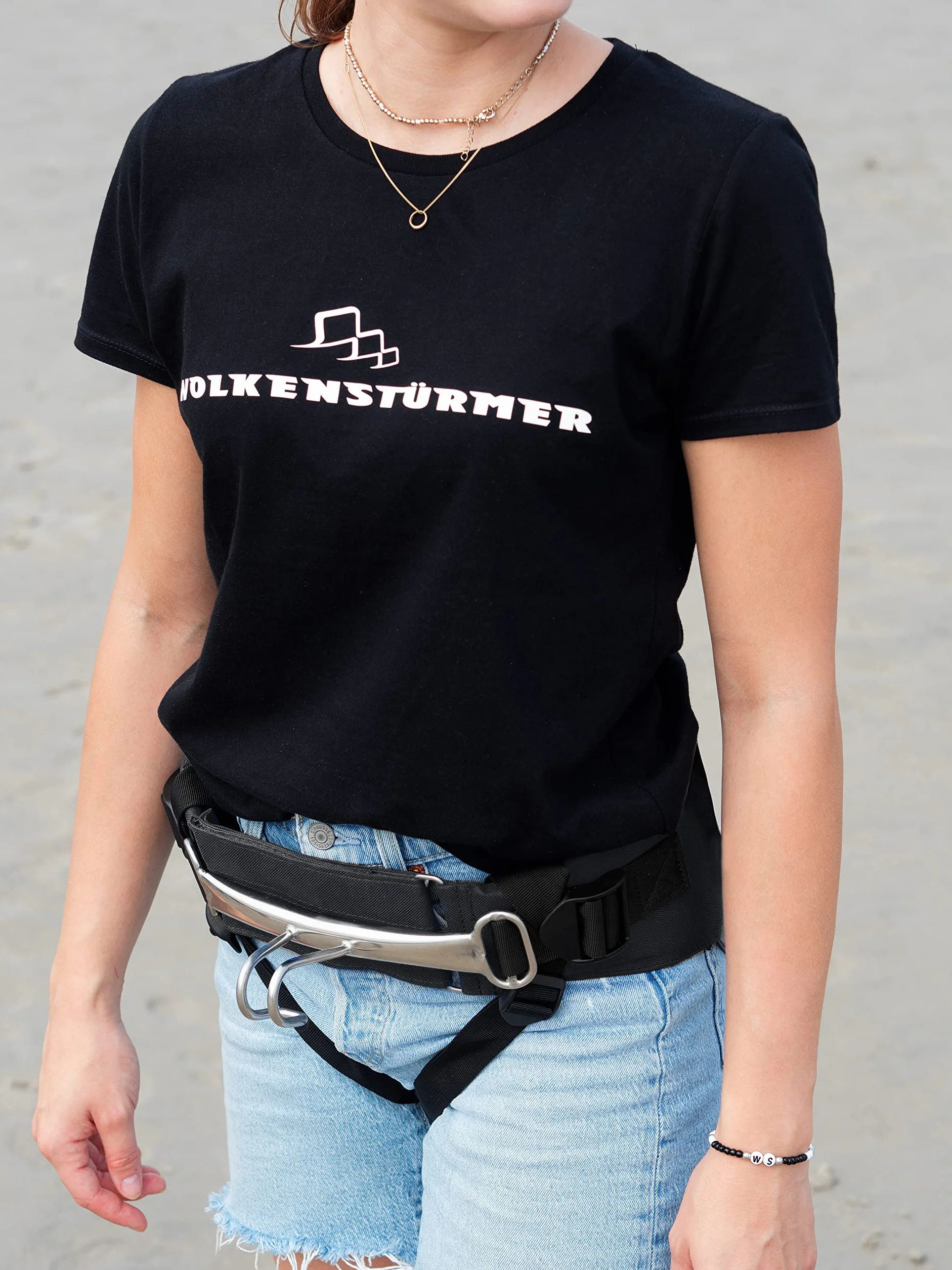 Wolkenstürmer Trapecio universal negro para Harness Fix Talla S-XL Arnés de cometa trapezoidal