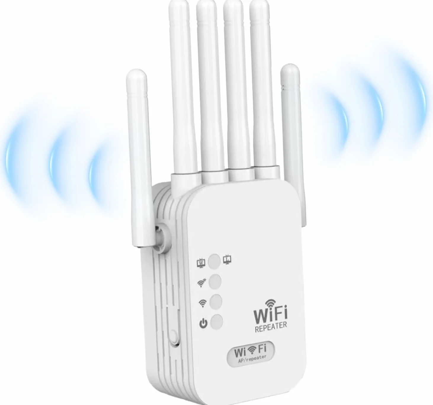 Repetidor WiFi 1200Mbps Doble Banda 5GHz 2.4GHz Amplificador Señal WPS 6 Antenas Externas