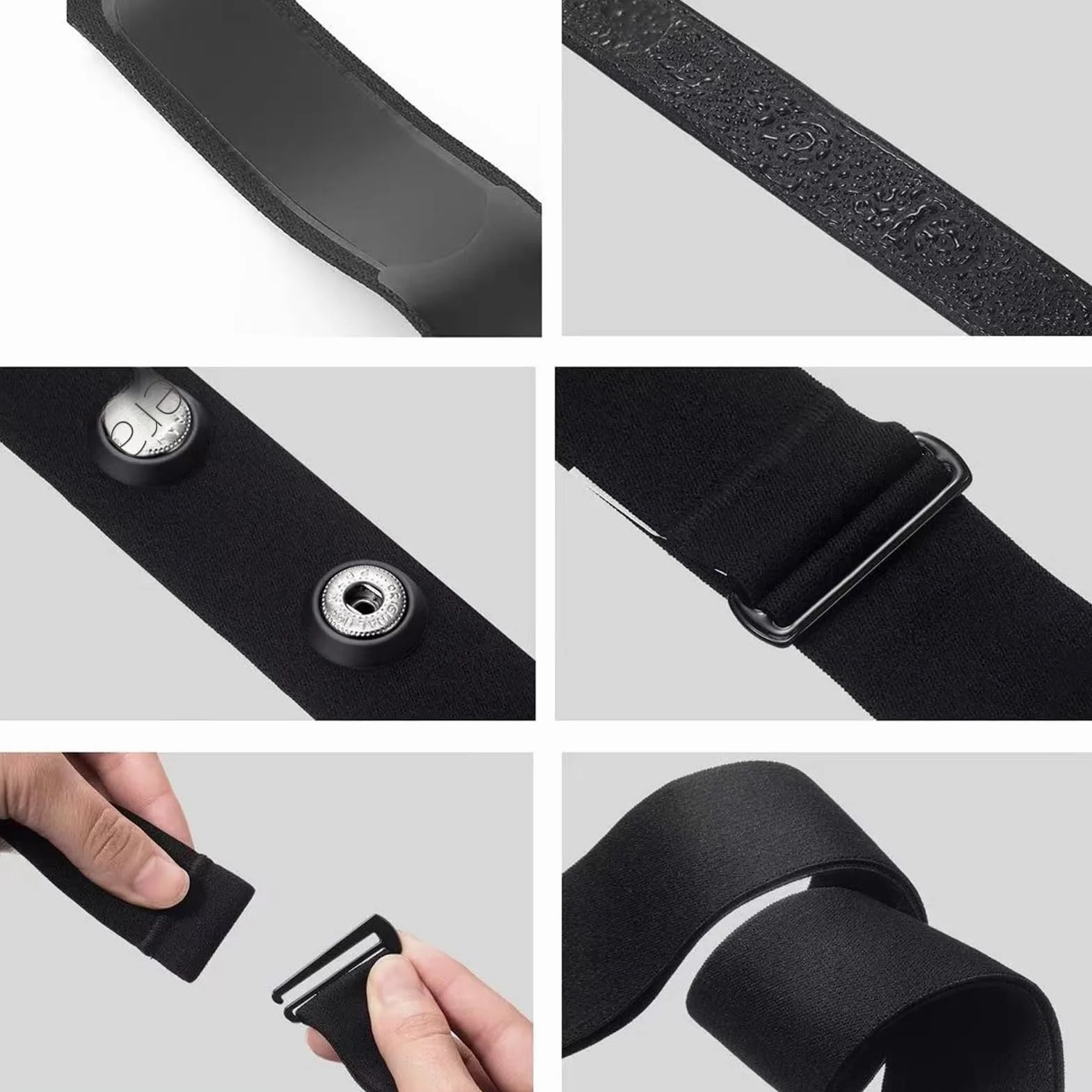 Recambio Cinta Frecuencia Cardiaca Bluetooth Ant+ Compatible Garmin Wahoo Bryton Polar H10 H9 Coospo Magene Resistente Agua Sudor