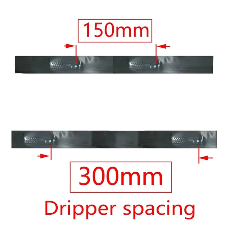 Cinta de goteo de PE, Cinta de riego por microgoteo con 1 orificio, 16 mm, espaciado 30 cm, varios tamaños(50m)