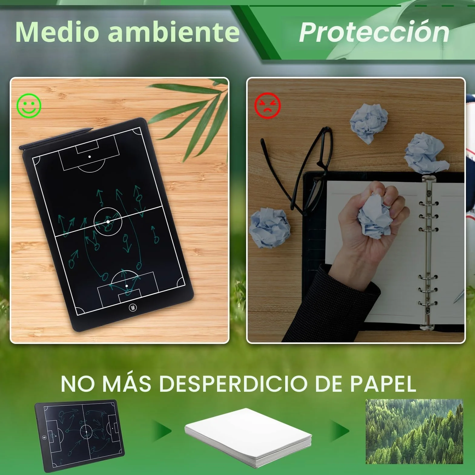 Tablero de fútbol táctico LCD 16 pulgadas panel electrónico estrategia entrenamiento digital con bolígrafo