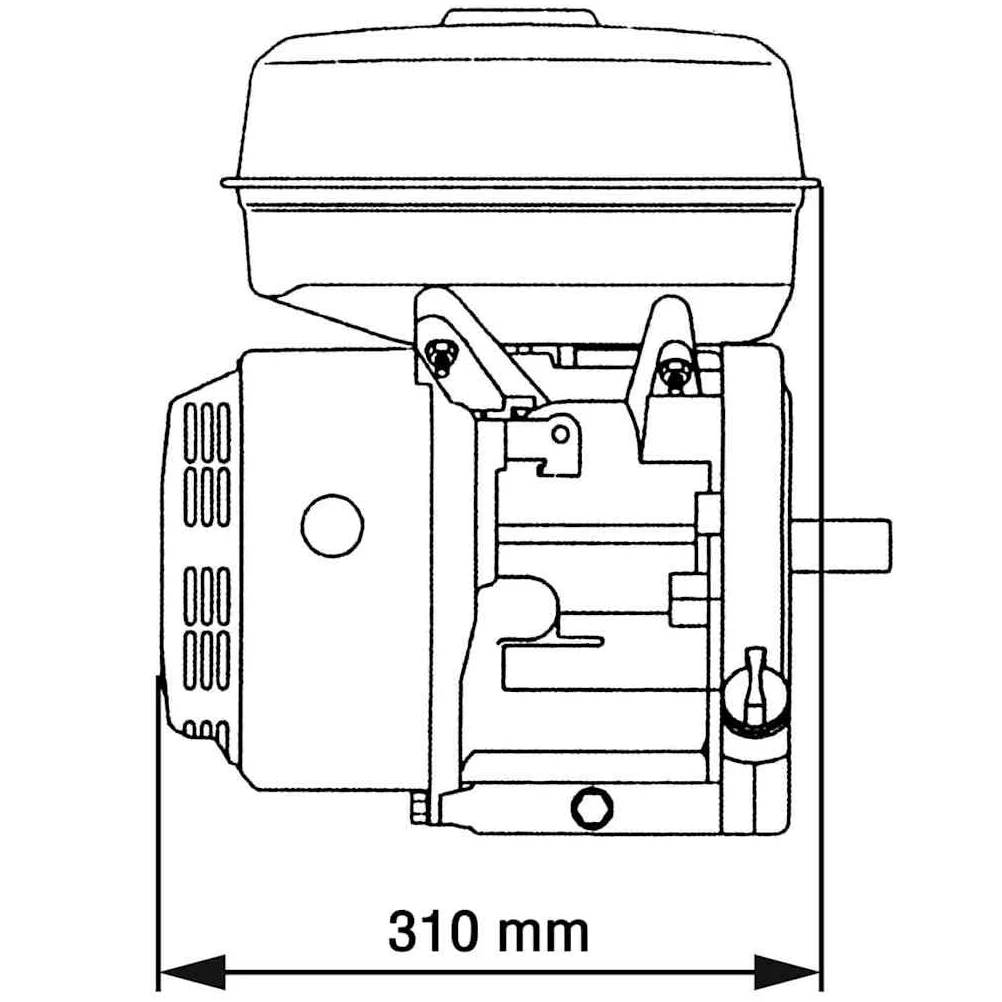 Motor de gasolina 15 CV 11 kW 4 tiempos refrigerado por aire con arranque por cable y arranque eléctrico de 423 cc 6,5 L de volumen para generador de energía generador de energía de