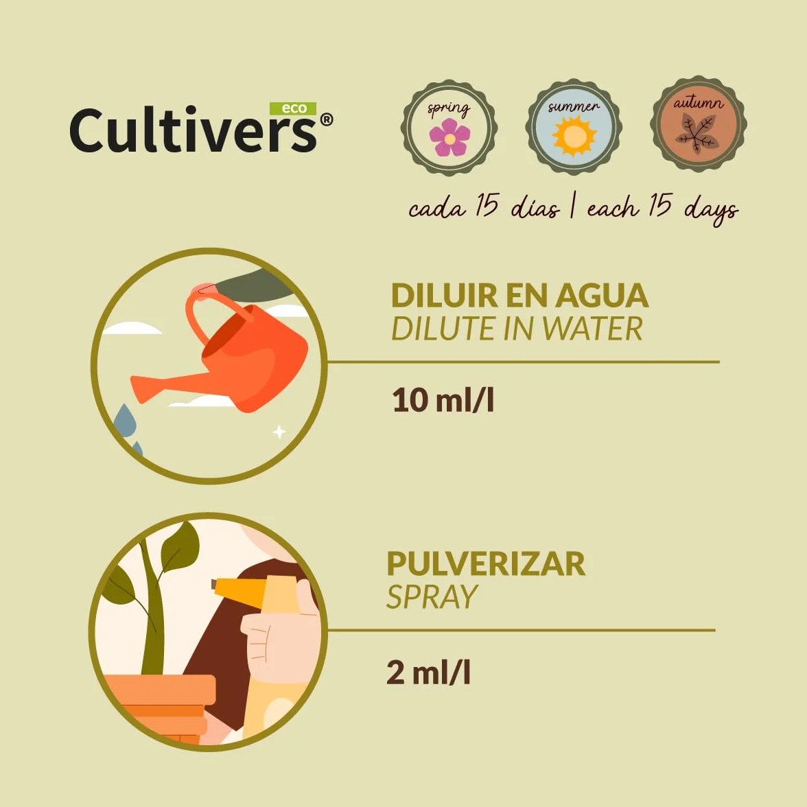 CULTIVERS Fertilizante Líquido para Coníferas y Setos Ecológico de 5 L. Abono 100% Orgánico y Natural. Evita Enfermedades, Arbustos vigorosos, Follaje mas verde