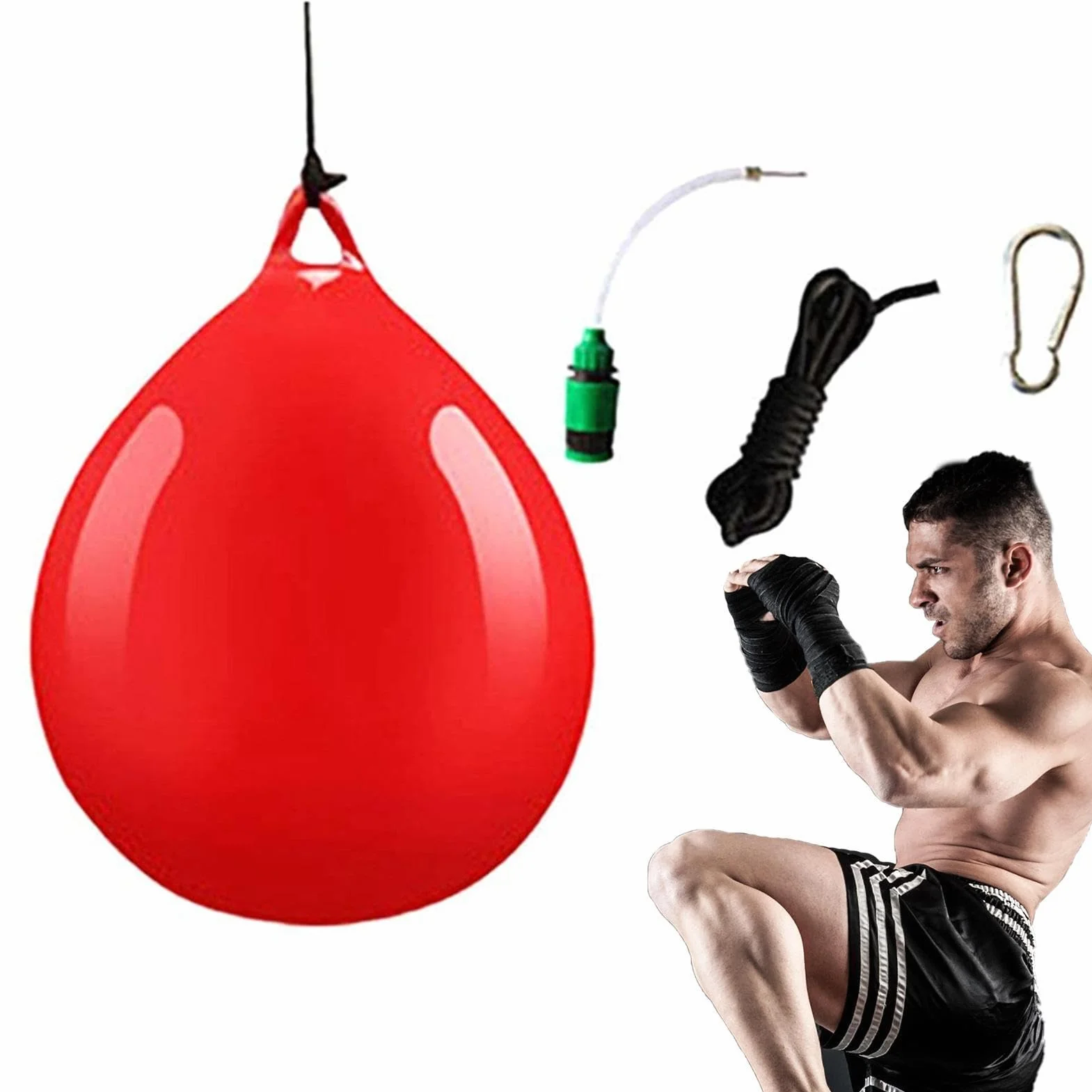 Aqua Bield Bacs Bolsa De Boxeo De Agua De Entrenamiento, Saco De Boxeo Duradero Con Gancho