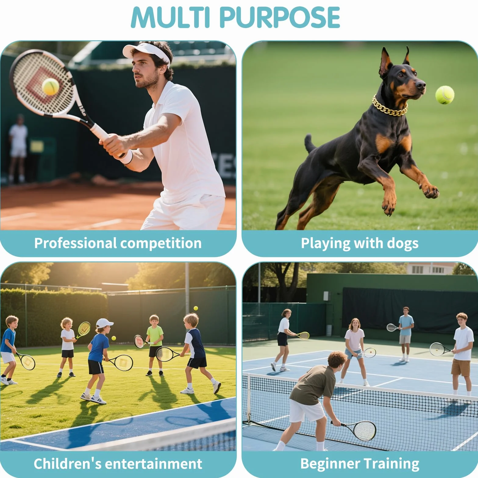 Pelotas de Tenis 12 Piezas para Práctica Niños Principiantes