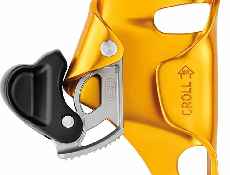 Petzl Croll L Bloqueador Ventral 8–13 mm 140 g Leva INOX Autolimpiante EN 567