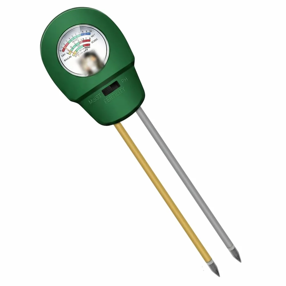 Medidor Humedad Plantas 3 en 1, Medidor pH Tierra Digital, Higrómetro Suelo Profesional para Test pH Suelo, Temperatura y Luz en Jardín, Césped y Macetas,no requiere pilas