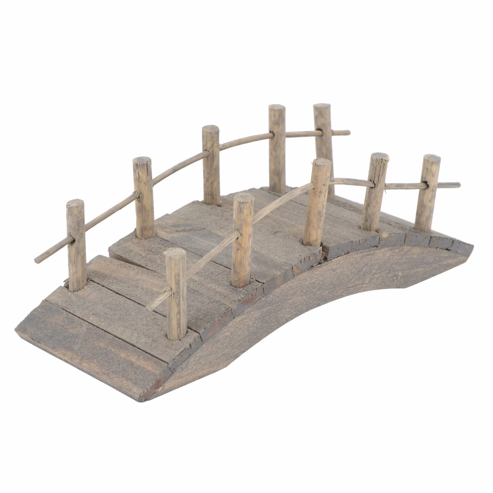 Yardenfun 1 Pc Mini Puente De Arco De Madera Puente De Madera Estatuilla Mini Puente Kits De Mini Terrario Decoración De Mini Puente Decoración del Hogar Puente Bonsai Planta Escritorio