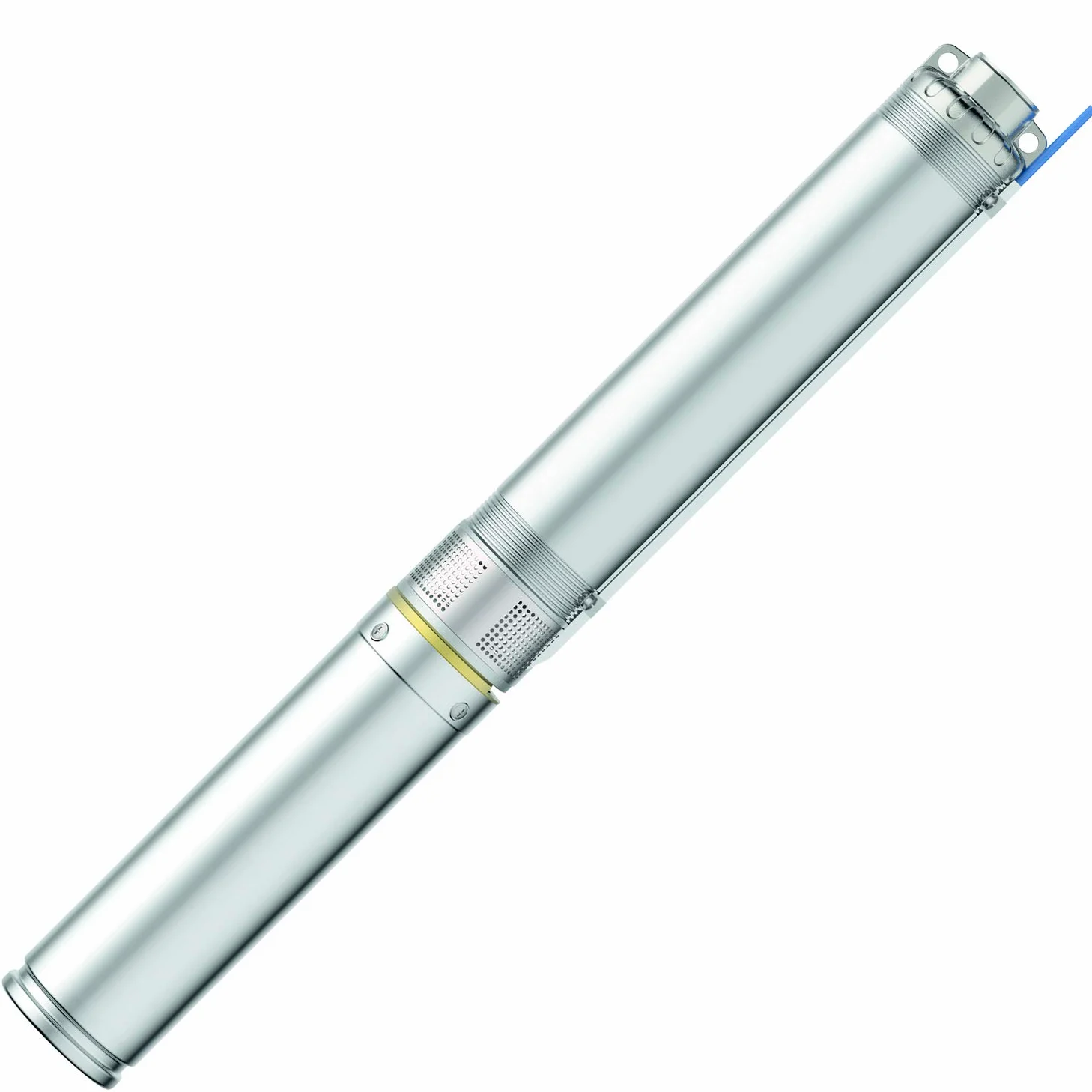 Profi-Pumpe® Bomba para Pozos Profundos 4" (100mm) | 550W | Caudal Máximo 9.000 l/h | Presión 2,6 bar | Bomba Sumergible de Acero Inoxidable Resistente a la Arena | Cable 20m | Calidad UE