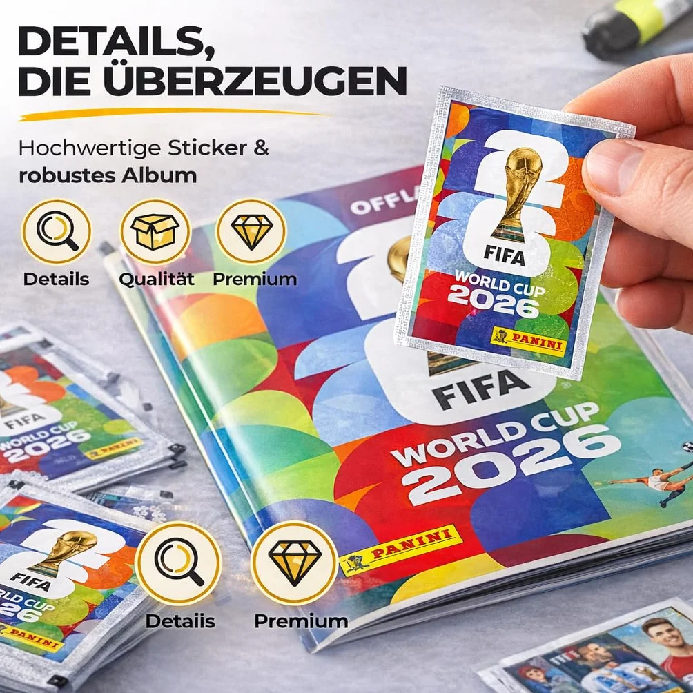 Panini Álbum Copa Mundial 2026 XXL Set con Stickers y Calendario