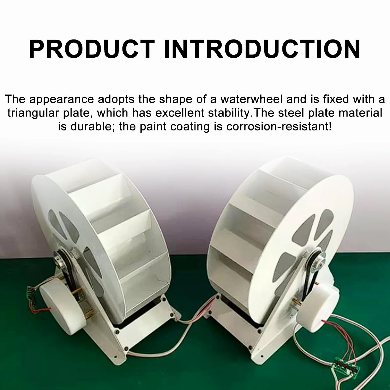Microgenerador HidroeléCtrico De 50 W/100 W, PequeñO Equipo HidroeléCtrico PortáTil, Generador De Rueda HidráUlica De Turbina De Agua De Acero,50W