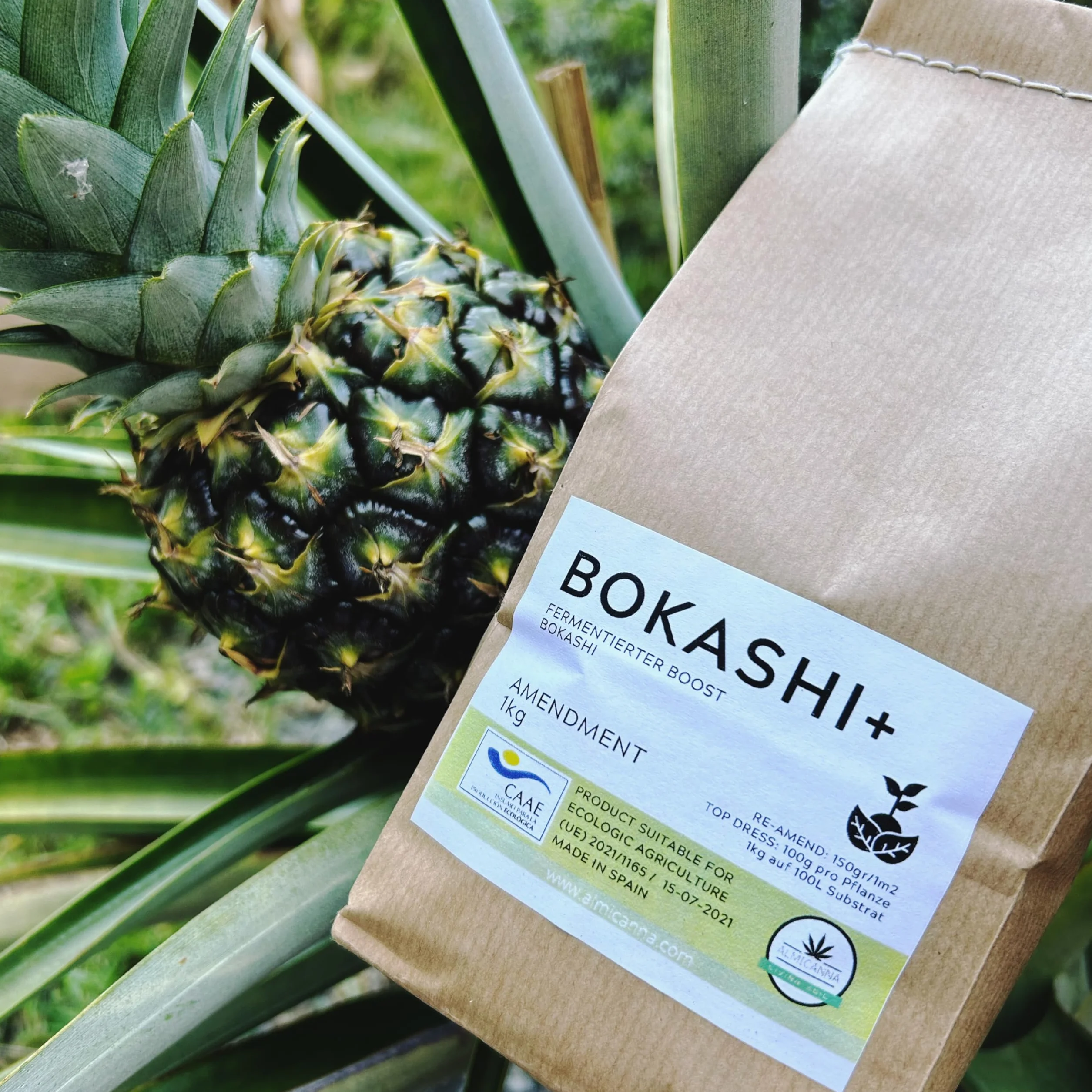 Bokashi+ con microorganismos eficaces – | Regenerador microbiano del suelo para cultivo de cannabis | Activador para cubos Bokashi (1KG)