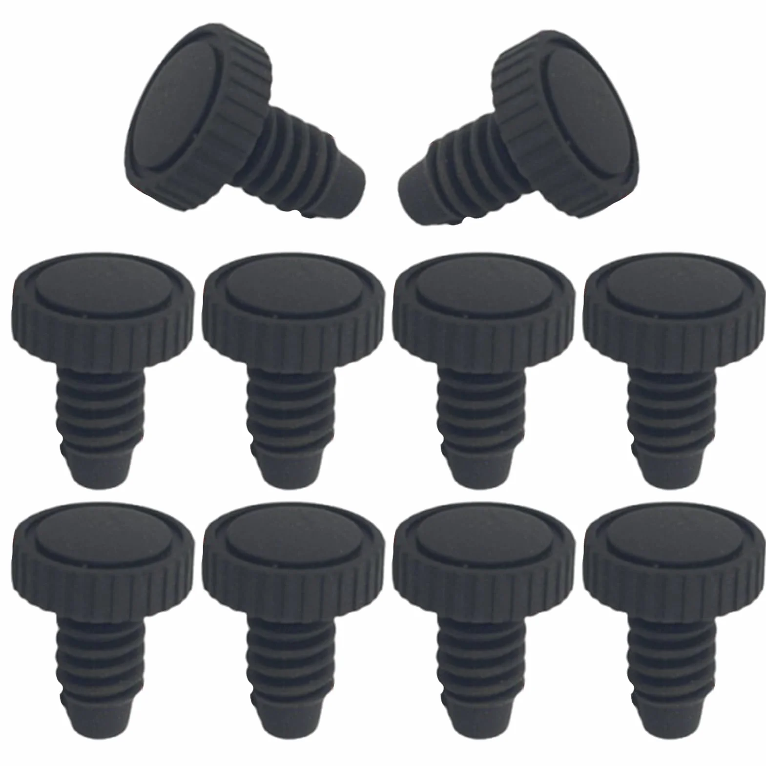 Pool Cue Bottom Cover 10 piezas Billiards Bumper Protector 0,68 pulgadas Dust Proof Replacement Cap Sleeve Lightweight Materials