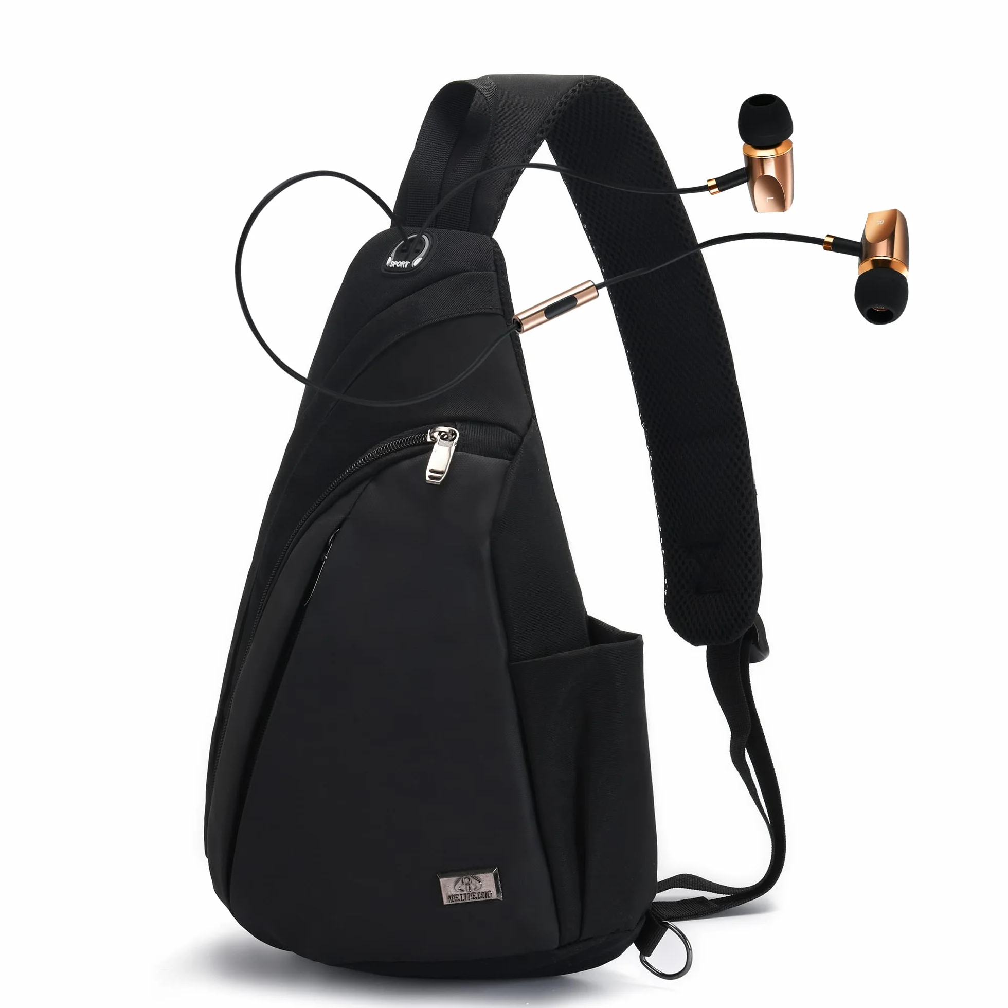 Sling Bag Impermeable para Hombre y Mujer, Bolsa de Pecho Cruzada para Deporte al Aire Libre