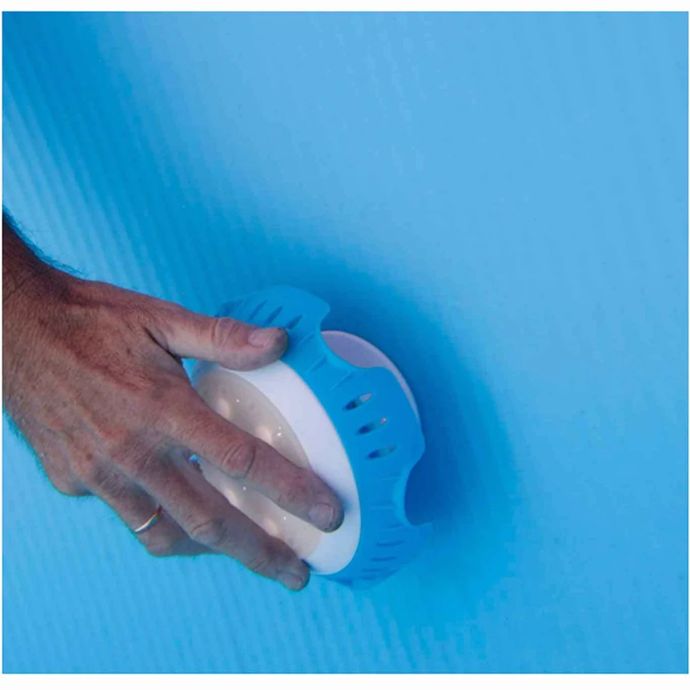 Acan Tradineur - Lámpara led para Piscina, Luces Multicolor, Resistente al Agua Incluye adaptadores para válvulas. 10 x 16,5 x 16,5 cm