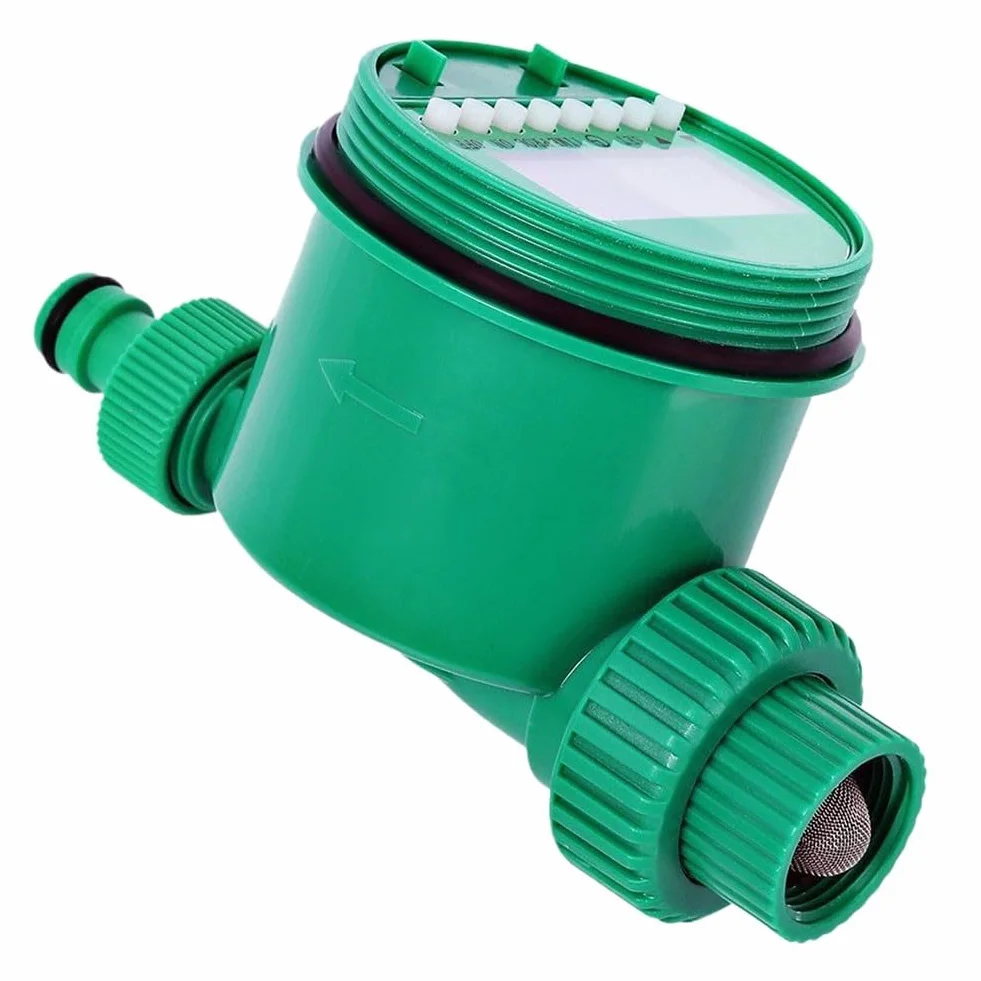 Temporizador de riego para sistema de control de riego de jardín - Temporizador de manguera programable con retardo de lluvia y anulación manual, construcción ABS, 1 minuto a 9