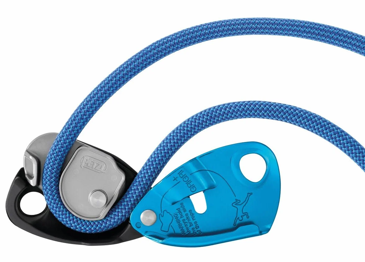 Petzl GRIGRI Dispositivo de sujeción con bloqueo asistido por leva y mango antipánico
