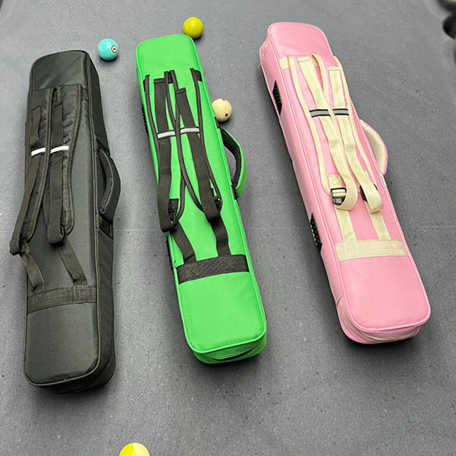 Baoblaze Estuche para Tacos de Billar, Bolsa con Cremallera 1/2 Pulgada, Rosa