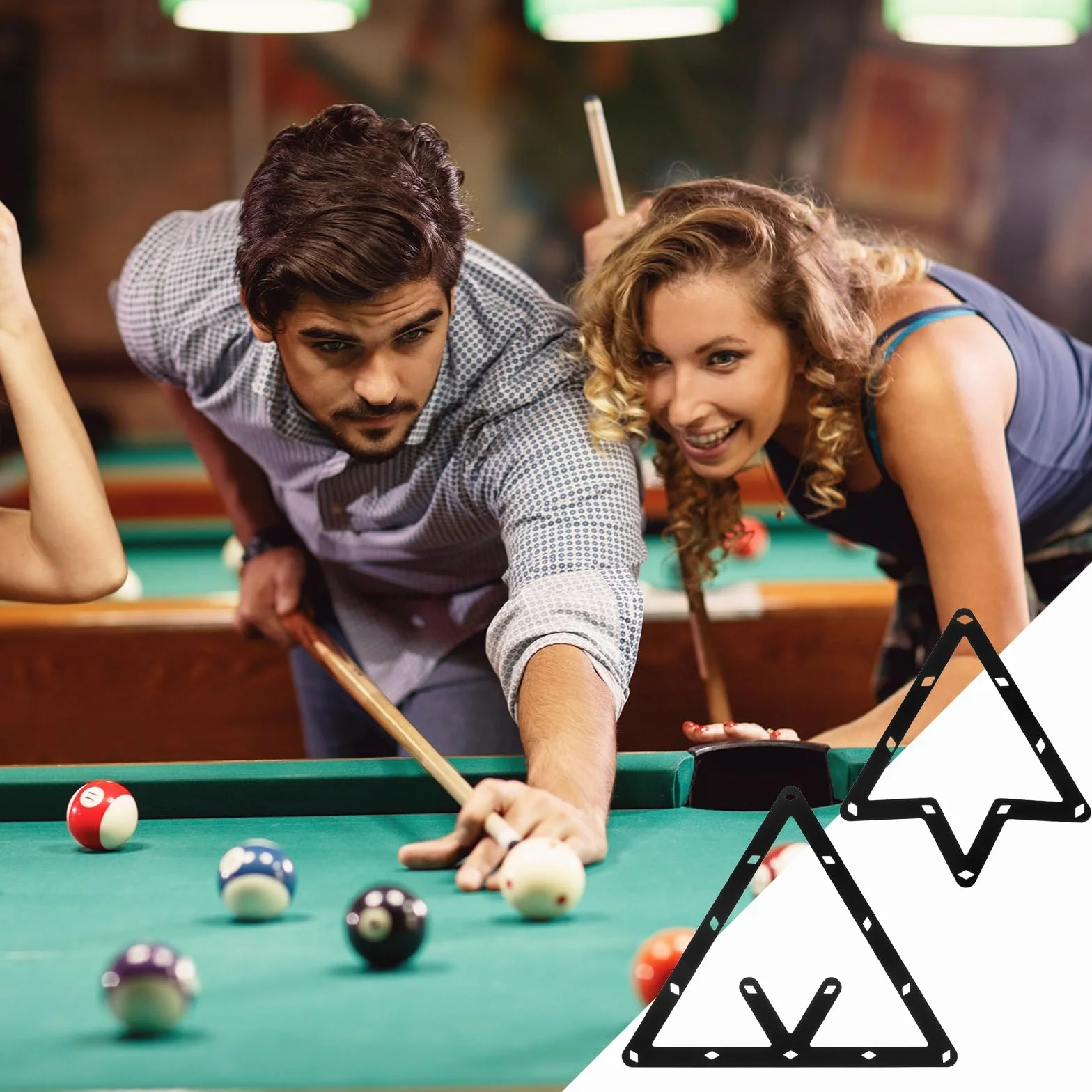 PATIKIL 6 Piezas Magic Rack, Combo Pack de Bolas 8, 9 y 10, Billiards Accessories