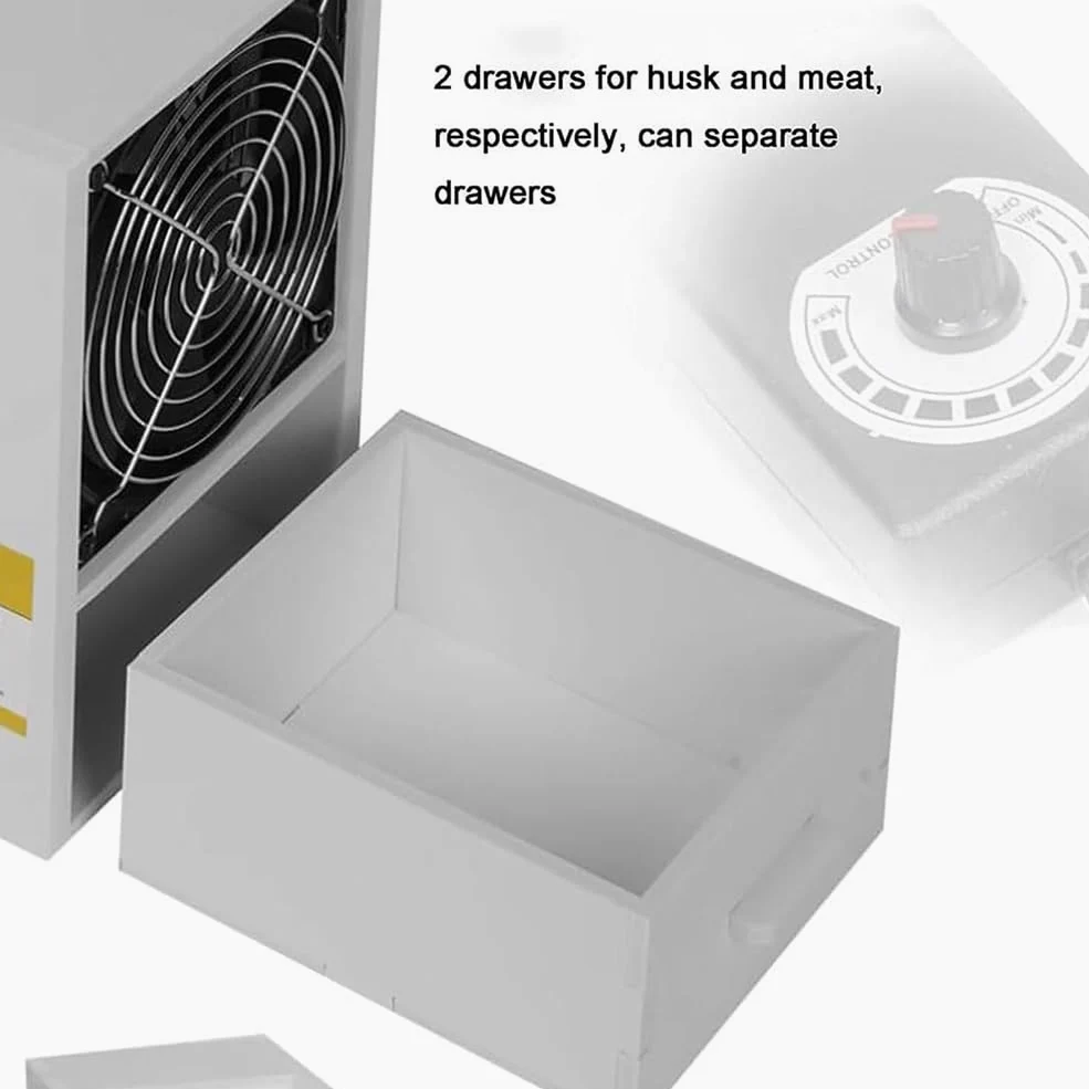 Máquina limpiadora de semillas de pájaro, ventilador de velocidad ajustable, separador de granos de acero inoxidable para mijo, granos diversos y semillas de melón, divisor eficiente de conchas y