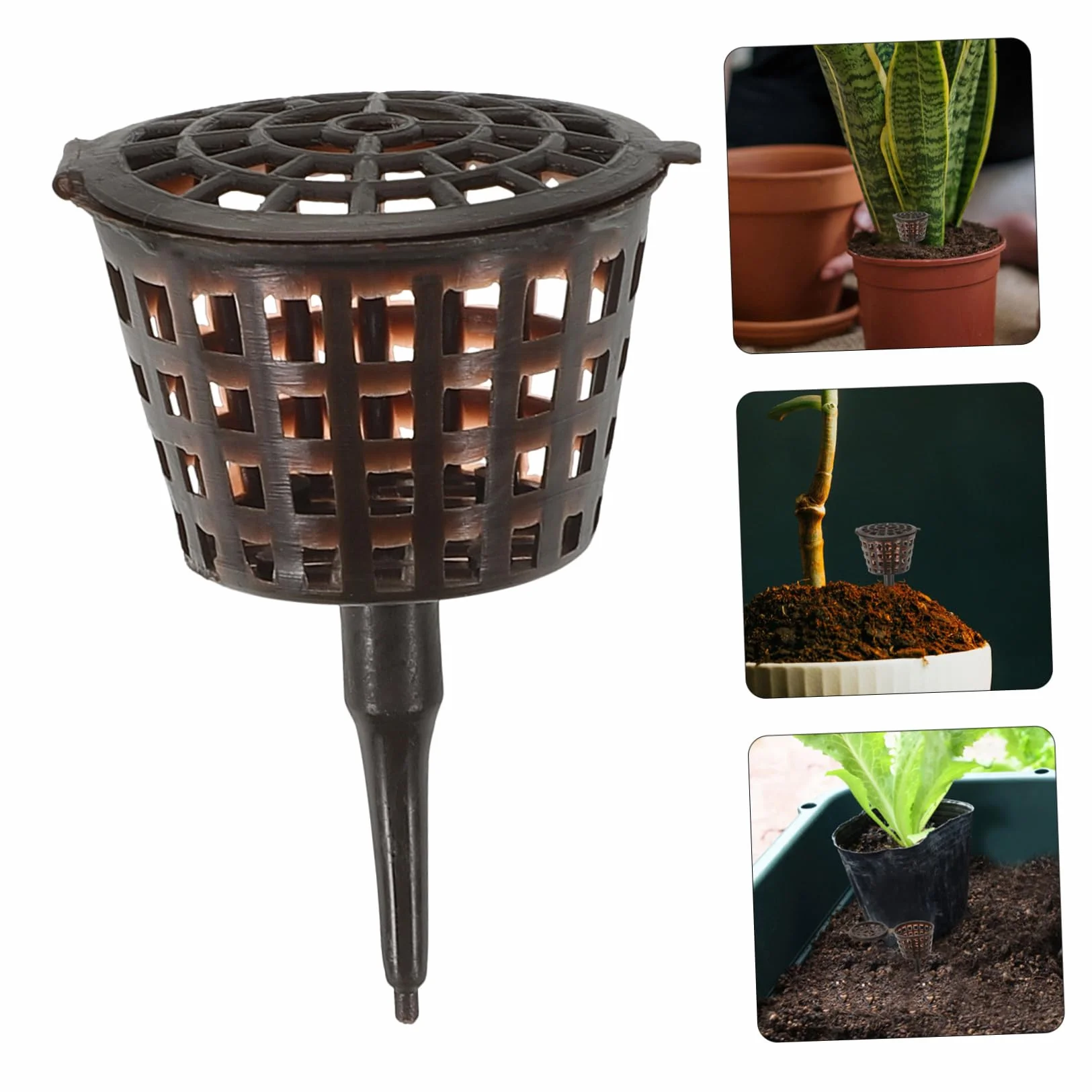 Caja De Fertilizante para Bonsái 20 Piezas con Tapa Contenedor De Abono para Plantas Pequeñas Protector contra Animales Y Viento Ideal para Orquídeas Y Jardín