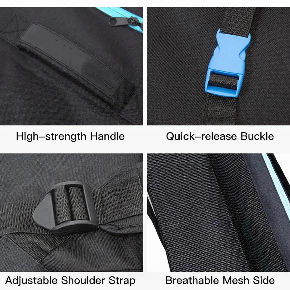 Lixada Mochila de viaje para tabla de paddle SUP hinchable Bolsa de transporte 80L 105L 125L