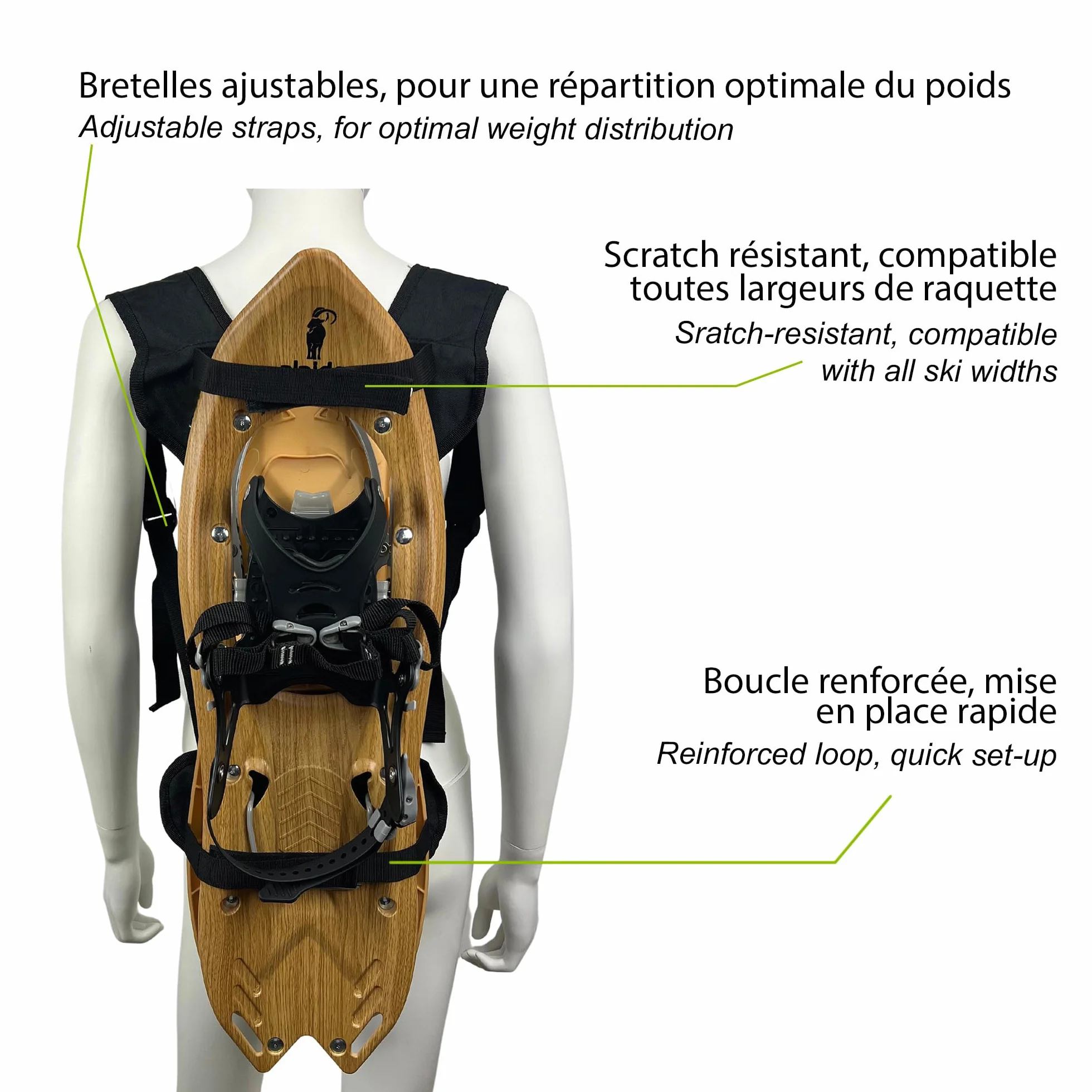 Wantalis Skiback Portaesquí Manos Libres