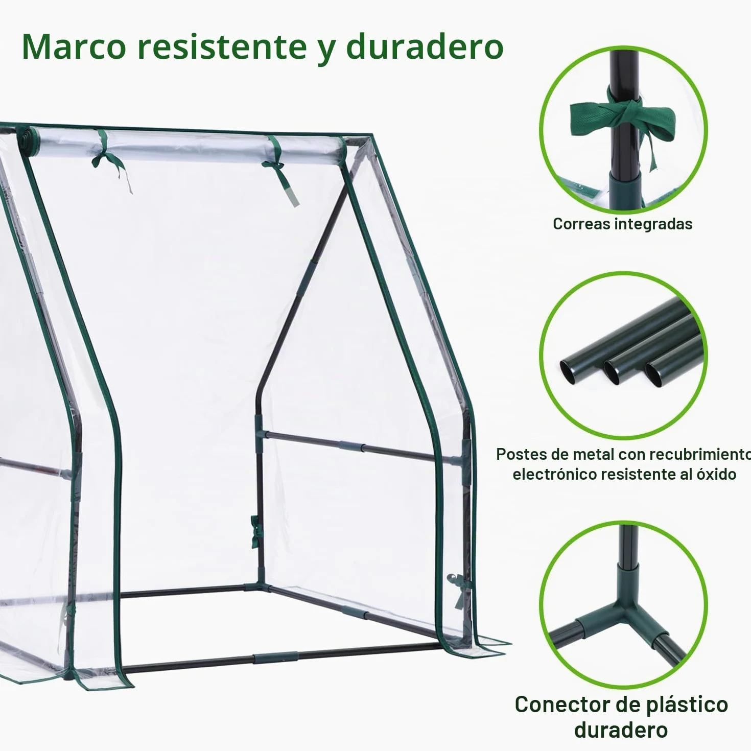 Ohuhu - Mini invernadero para interiores y exteriores: invernadero portátil con almohadilla impermeable para plantas pequeñas, germinación de vivero, 36 x 36 x 42 pulgadas, cubierta ligera para tienda