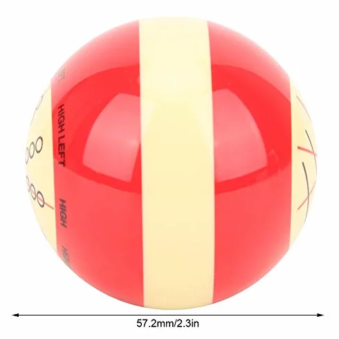 Bola de Billar de Entrenamiento Práctica Accesorio Asistencia Portátil Reemplazo para Pool Americano Eight
