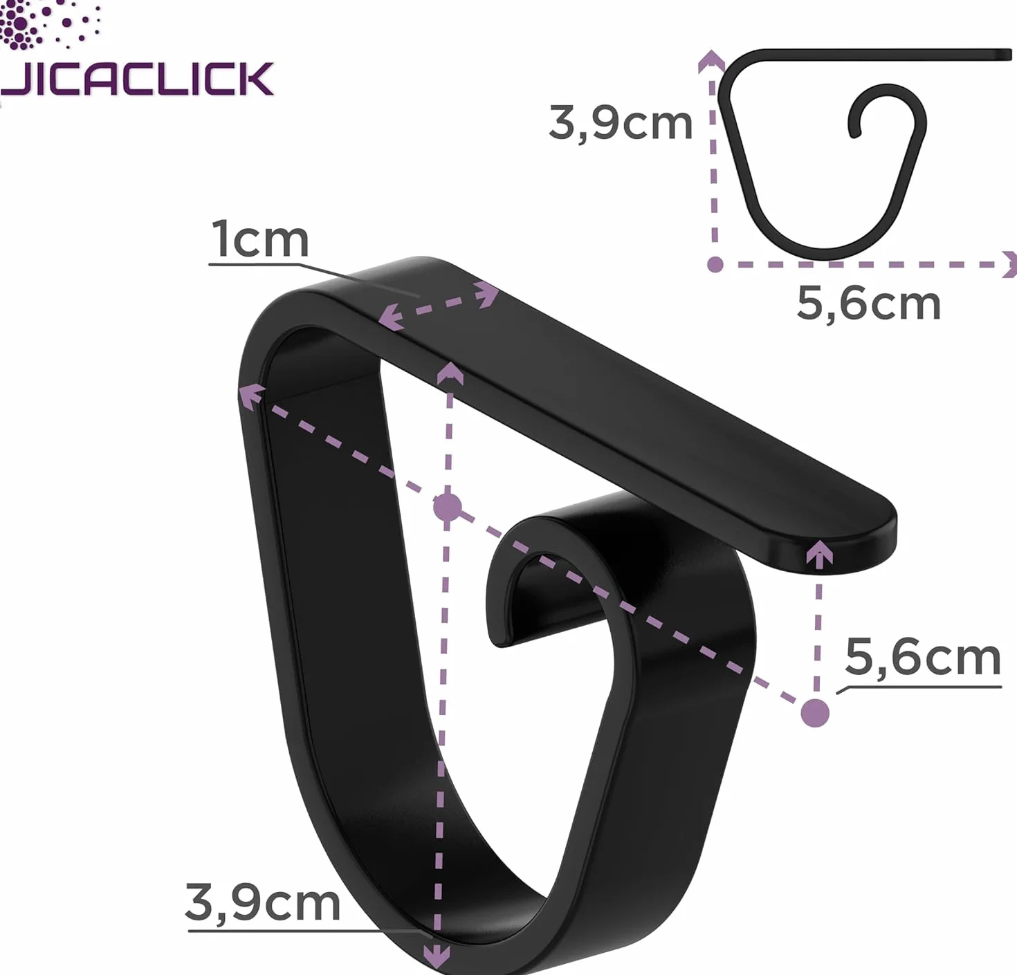 Pinzas Sujeta Manteles de Mesa Pack 50 Clip Grande de Sujecion para Restaurantes Sujetamantel Universal de Plastico Resistente para Hosteleria Ideal Superficie Gruesa Uso Exterior o Interior (Negro)