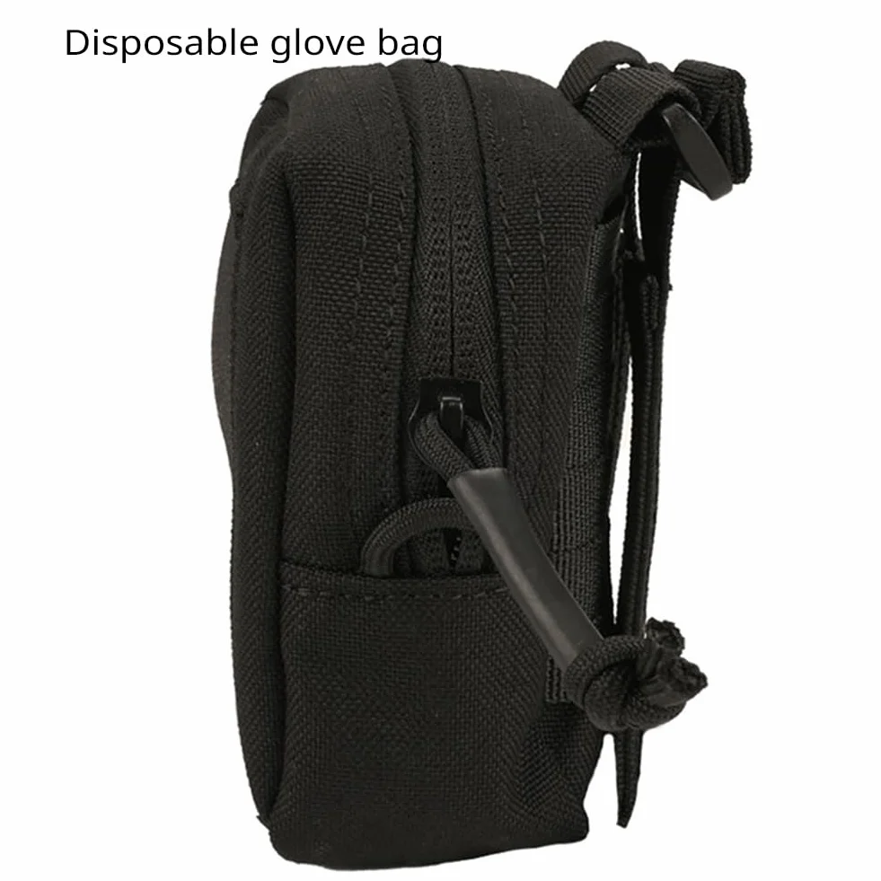 Bolsa para Guantes Desechable con Solapa Elástica y Cremallera IFAK Organizador EMT