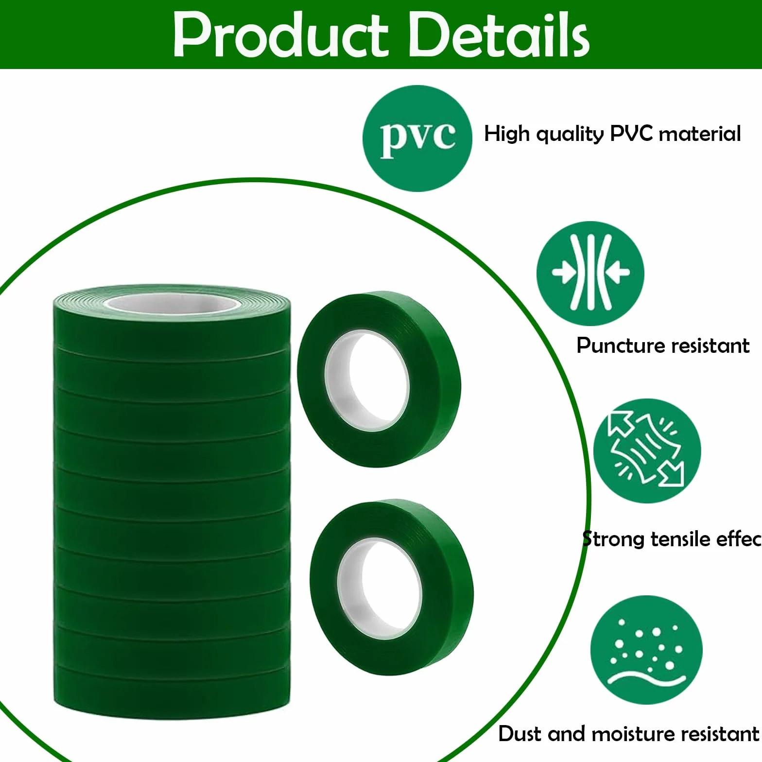 Cinta para encuadernación de plantas, herramienta con 20 rollos de cinta adhesiva, 1 caja de grapas, cintas para atar plantas, embalaje de jardín, poda de verduras y máquina de encadenamiento