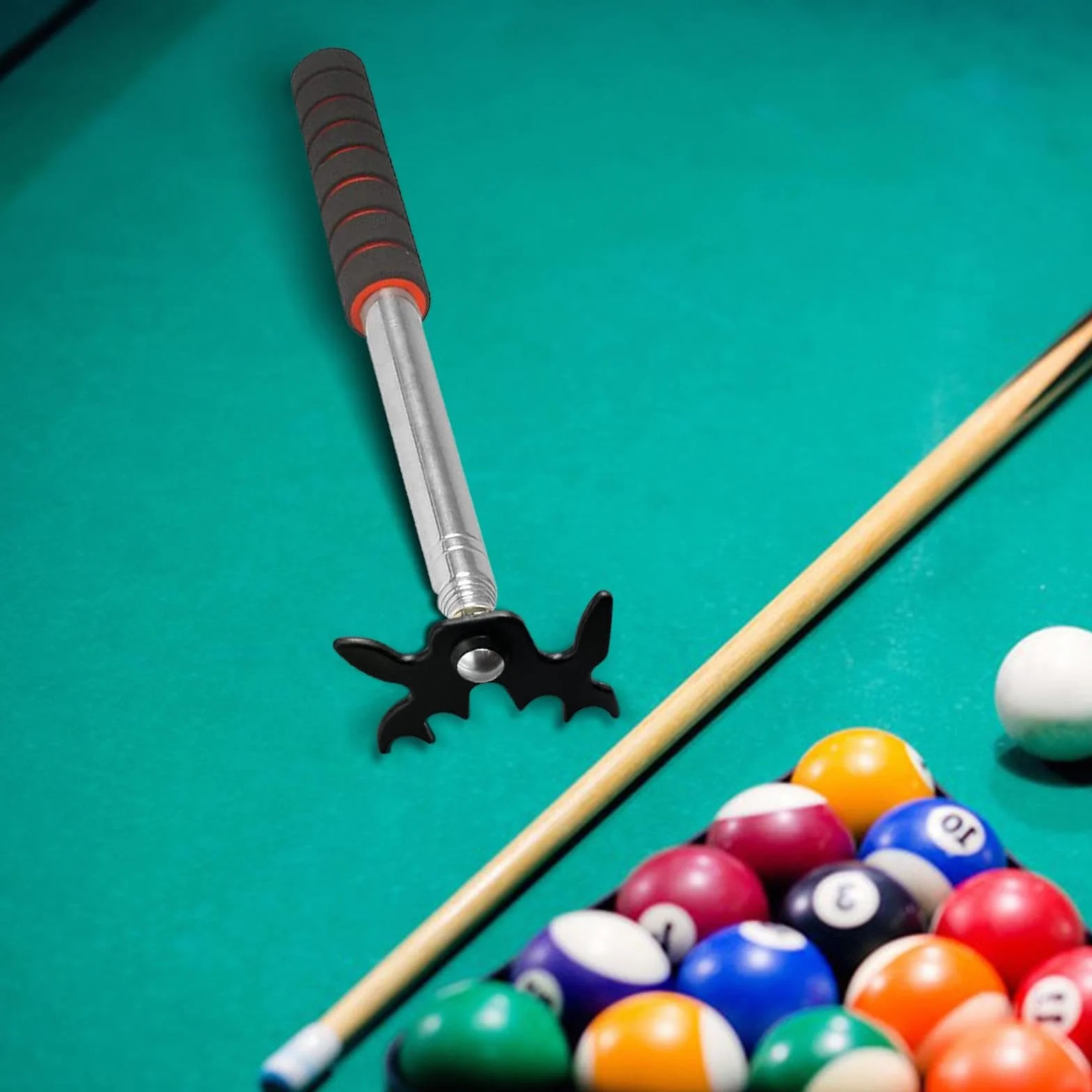 Rockible Puente para Taco de Billar, Reposa Tacos de Snooker, Longitud Ajustable, Portátil