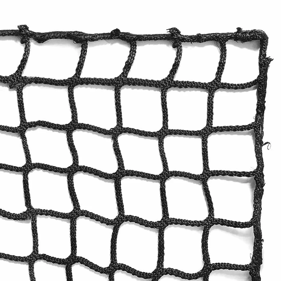 Aoneky Red de Barrera para Fútbol 3×3/4.5/6/9/12M, Cuerda de Poliéster 2,5 mm, Malla 10×10 cm, Negro