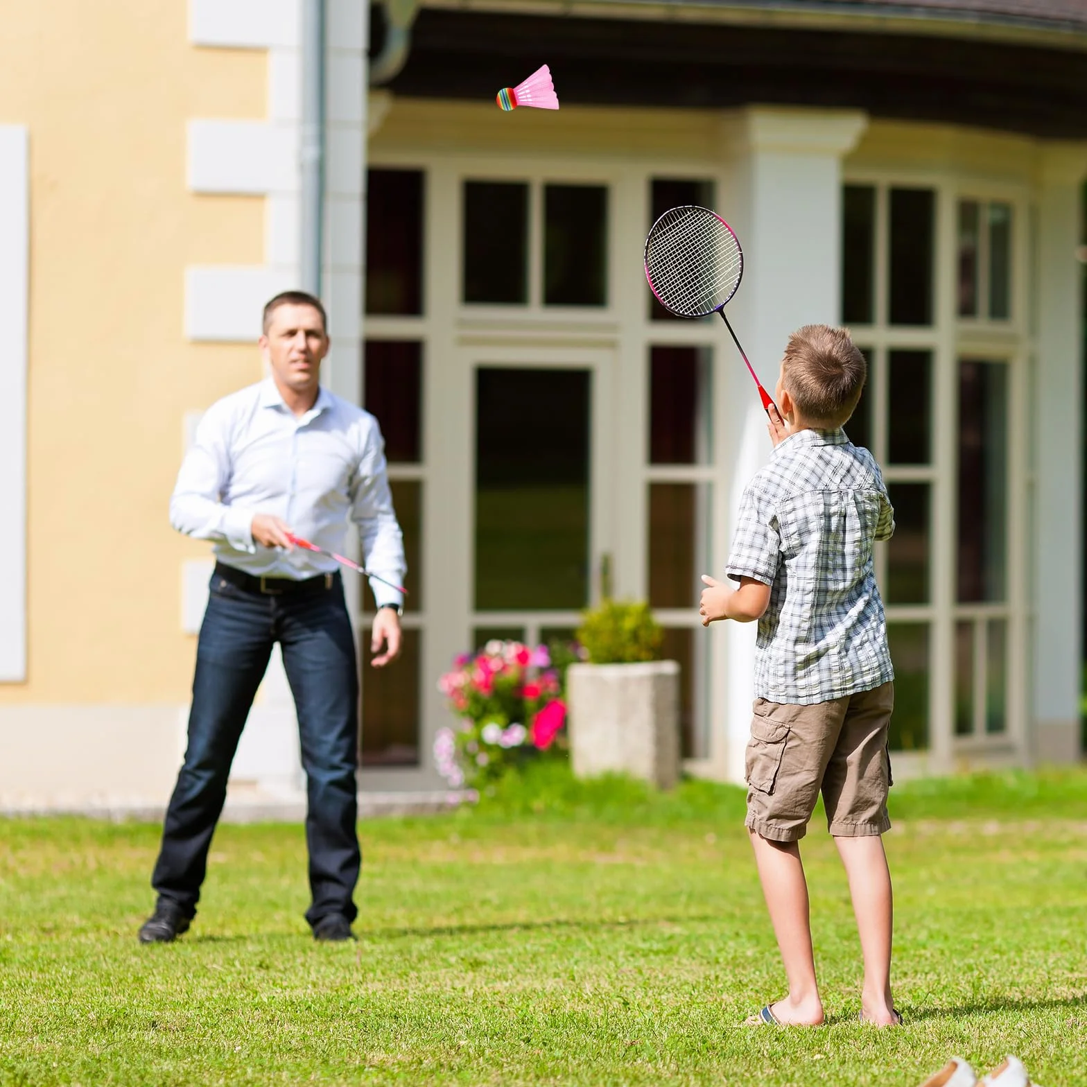 CATELL 20 Piezas Volantes de Bádminton, Plástico Coloridos para Exteriores e Interiores