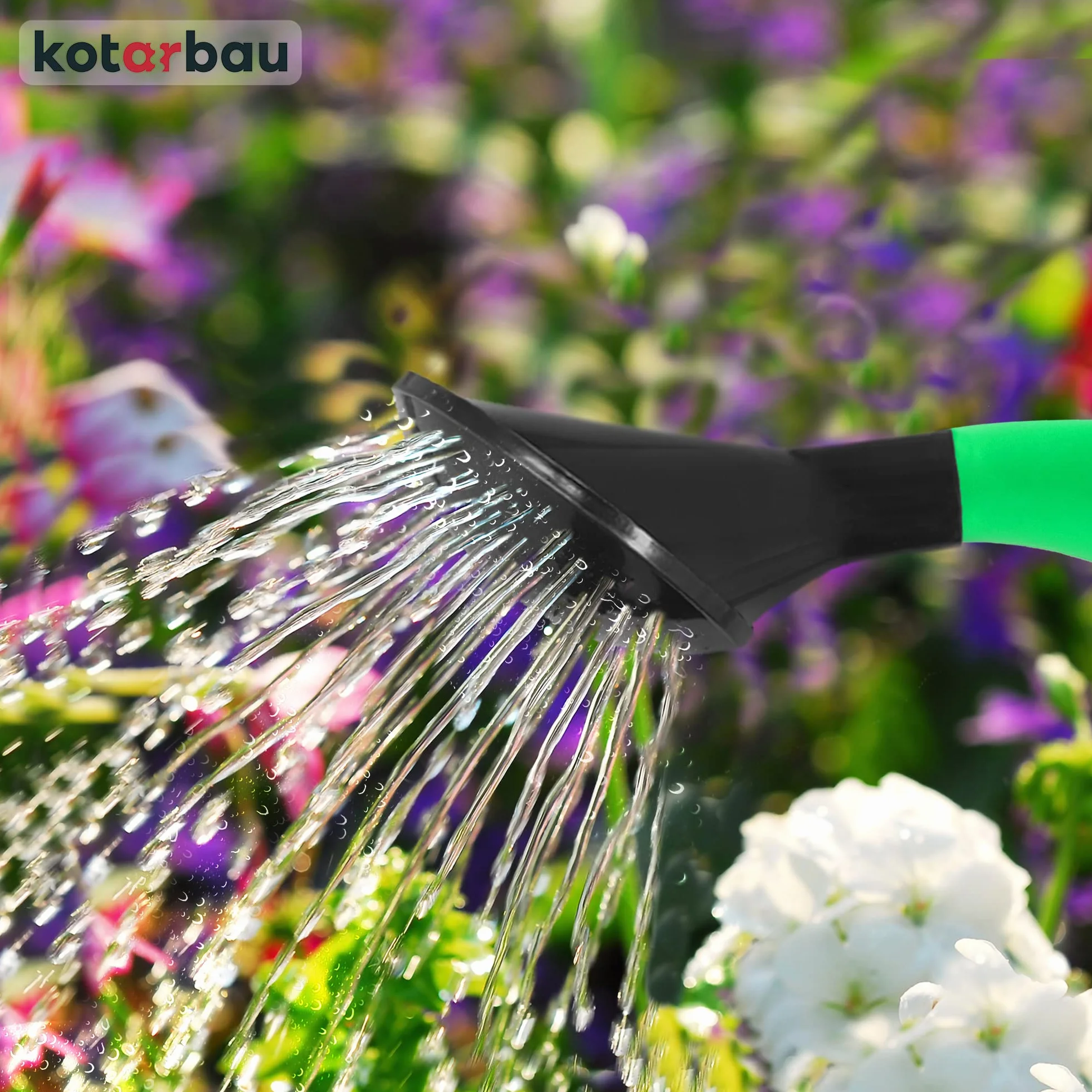 KOTARBAU® Regadera Plantas - Plástico - 10 L - Verde - Regaderas para Macetas - con Boquilla Extraíble para Jardín