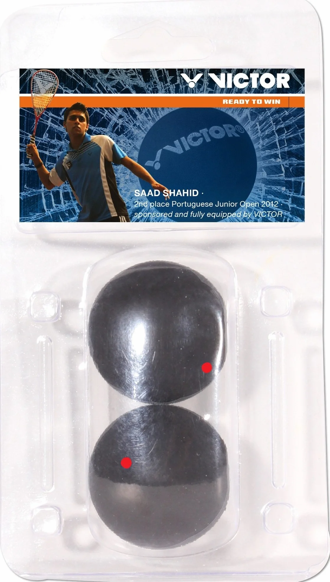 Victor Pelota de Squash blíster Punto Rojo