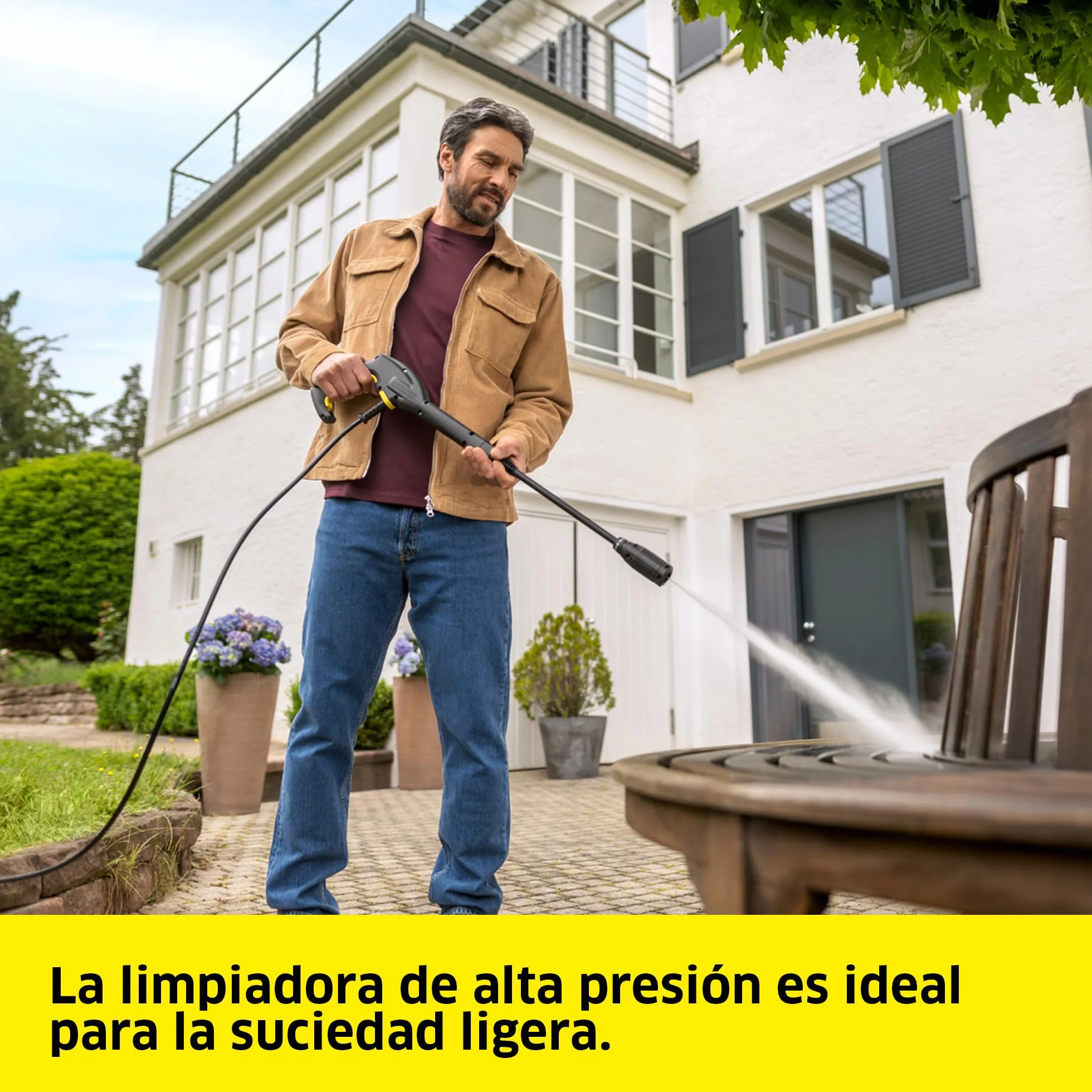 Kärcher Hidrolimpiadora K 2 Horizontal VPS, presión: 110 Bar, caudal: 360 l/h, Rendimiento: 20 m²/h, Filtro de Agua, 3,5 kg, Manguera y Pistola de Alta presión, Lanza pulverizadora Vario Power Jet
