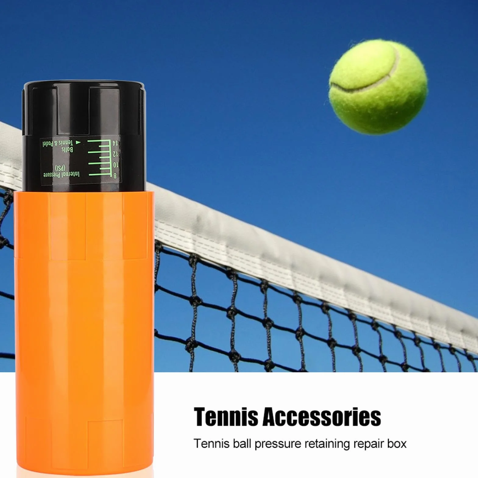 Lata de presión para pelotas de tenis, almacenamiento presurizado, soporte para práctica y partidos