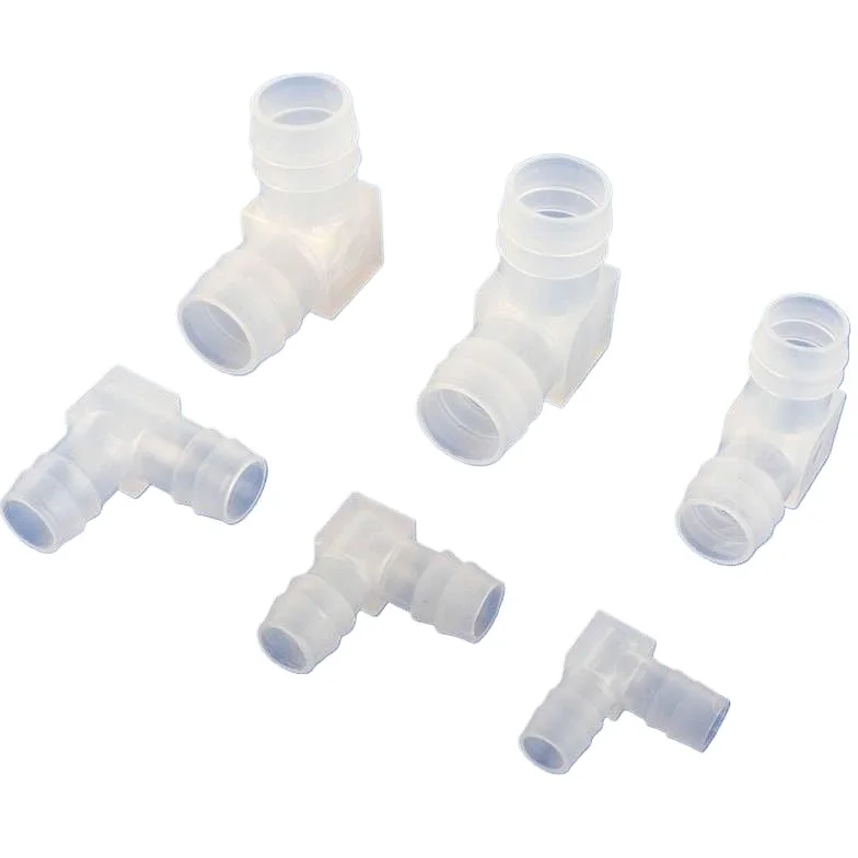 5 ~ 200 piezas de 4 ~ 20 mm de grado alimenticio PP codo pecera tubo junta jardín agua bomba aire manguera (20-20 codos, 200 piezas)