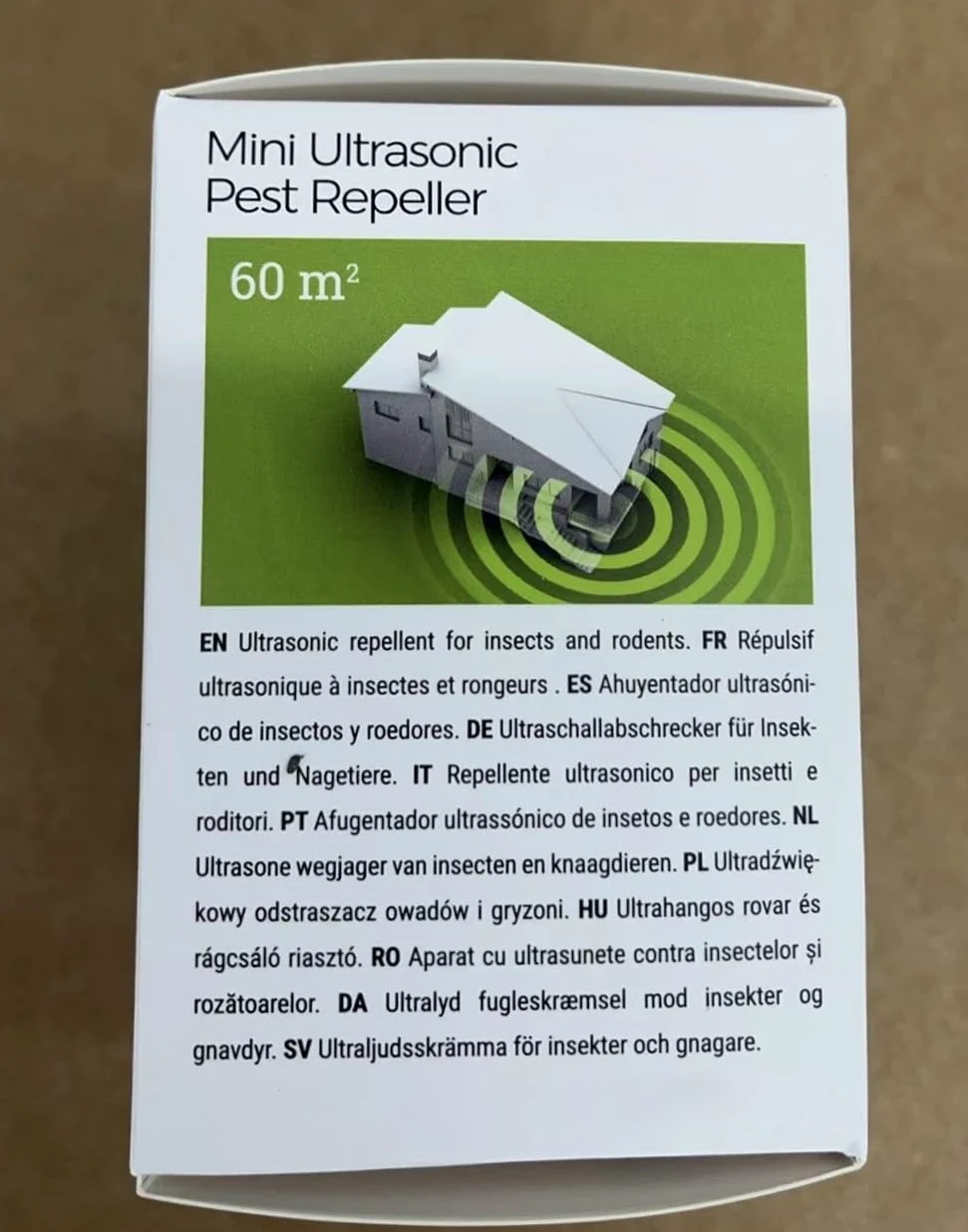 Juego de 2 enchufes ultrasónicos antidañinos – repelente ultrasónico de ondas electromagnéticas antiratones arañas cucarachas moscas pulgas parásitas – dañinas eléctricas naturales – electrónica