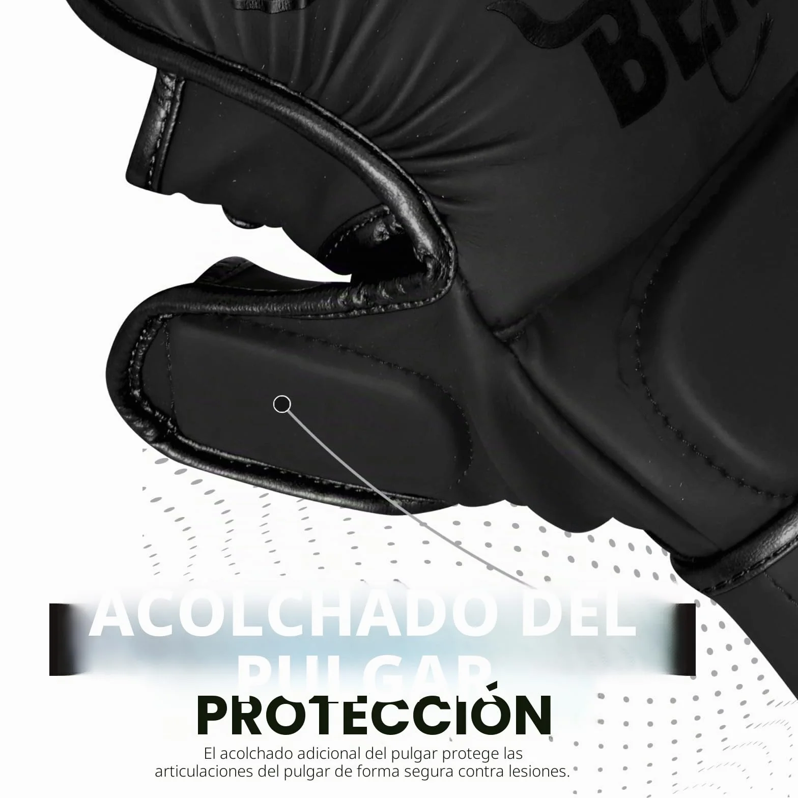 BEAST RAGE Guantes de MMA con Soporte de Muñeca Ajustable, Palma Abierta para Muay Thai y Combate