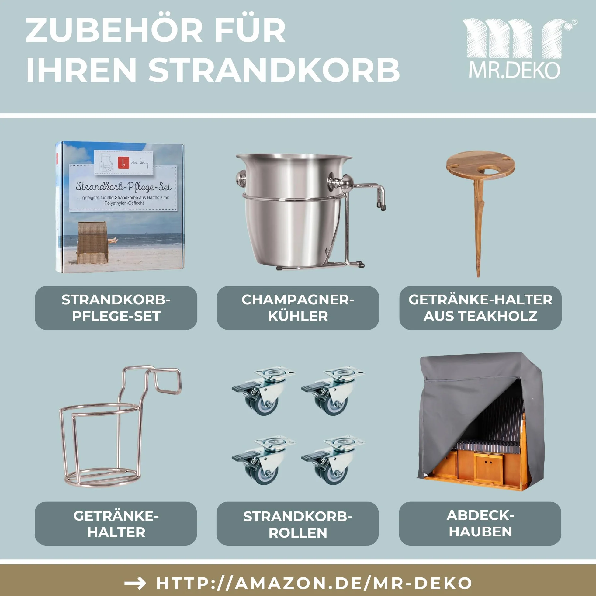 MR. DEKO Playa Mar Báltico volllieger Silla de Playa Tumbona de jardín Tumbona PE Trenzado Negro marrón Gris Antracita Incluye 4 Cojín – Dura y Polirratán para jardín, jardín de Invierno y Terraza